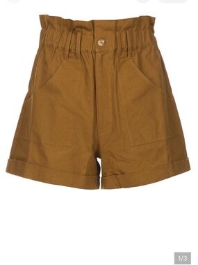 ba&sh High waisted paper bag shorts